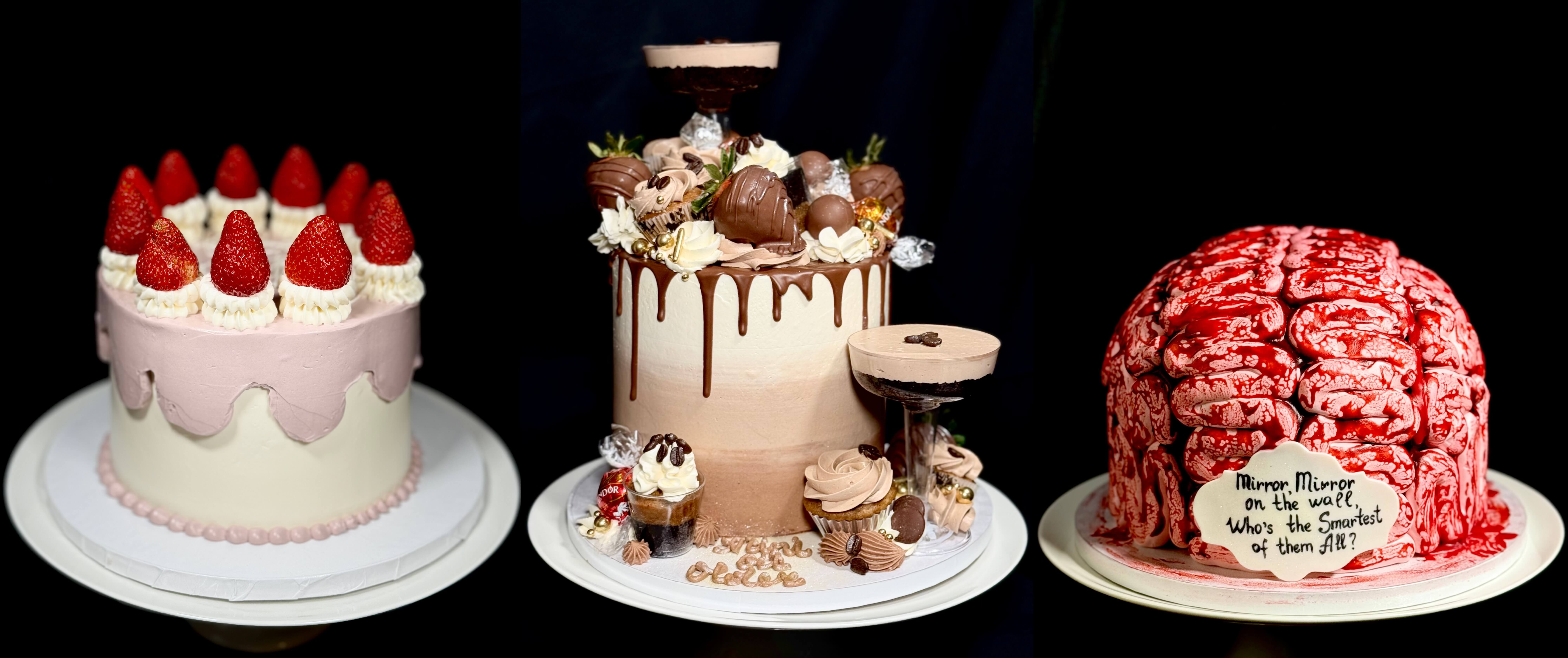 Elegant wedding cake design with fresh flowers Calgary bakery